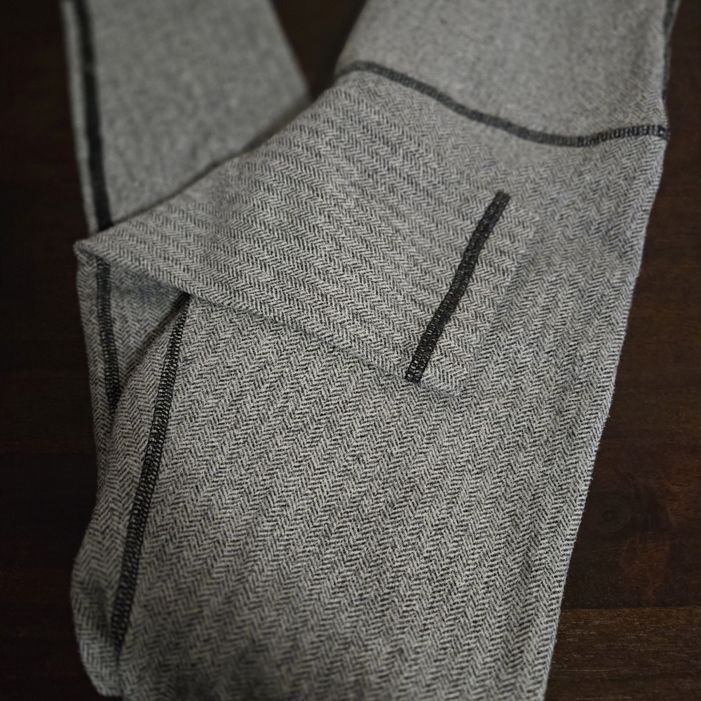 Thick Lululemon Herringbone Pants with Black Trim